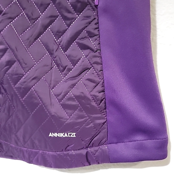 Cutter & Buck Women's Weathertec Hybrid Quilted Propel 2-in-1 Mock Jacket Vest - Picture 12 of 13